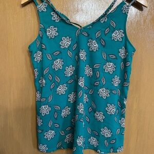 Maurices Teal Floral Camisole